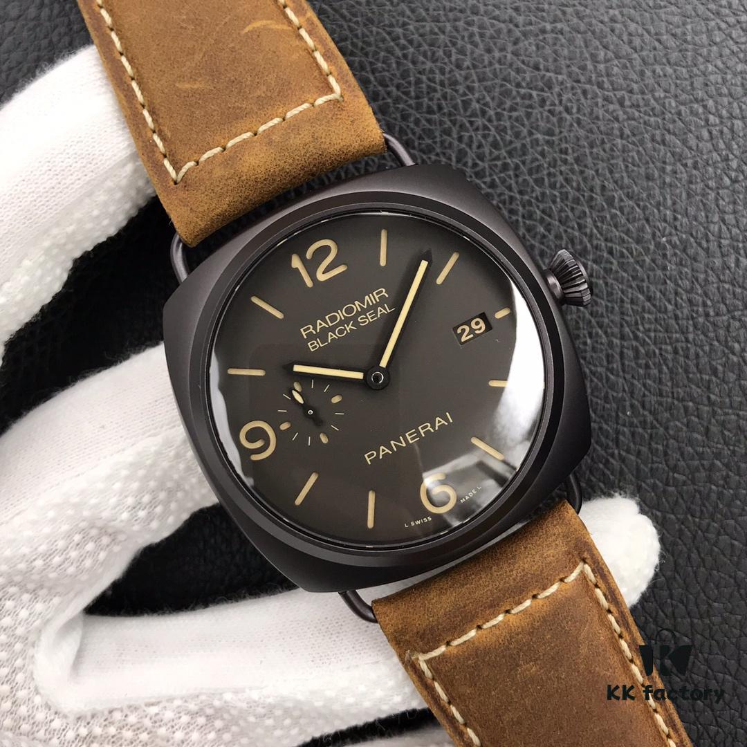 6931a891ccd8ab3d7af9d007 Panerai PAM505 Titanium Case, New Version Movement, 45x16.5mm, V2 Replica P.9000 Automatic Mechanical Movement