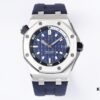 6931a899ccd8ab3d7af9d087 Audemars Piguet Diver - New Model 15720! 42mm x 14.2mm Stainless Steel Case with Anti-Reflective Sapphire Crystal, Black Ceramic Screw-Down Crown, Calibre 4308 Automatic Movement, 'Méga Tapisserie' Dial, Luminescent Markers, Rubber Strap