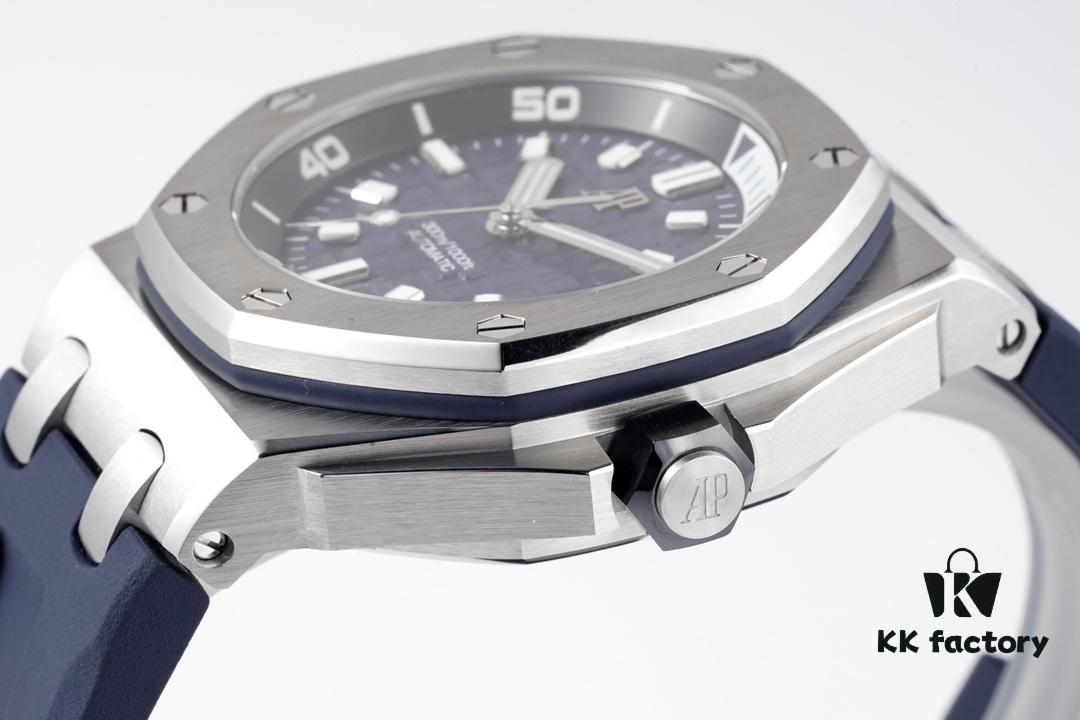 6931a899ccd8ab3d7af9d08b Audemars Piguet Diver - New Model 15720! 42mm x 14.2mm Stainless Steel Case with Anti-Reflective Sapphire Crystal, Black Ceramic Screw-Down Crown, Calibre 4308 Automatic Movement, 'Méga Tapisserie' Dial, Luminescent Markers, Rubber Strap