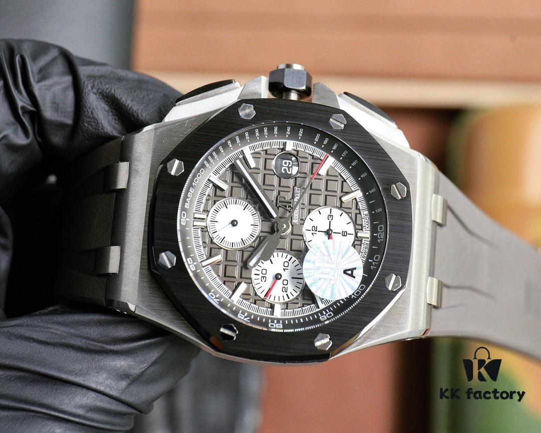 6931a89accd8ab3d7af9d093 Ceramic Bezel 🔘 Version Audemars Piguet Royal Oak Offshore Limited Multi-Function Chronograph Mechanical Watch 44MM 17MM