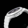 A White Ceramic Royal Oak Series with Grande Tapisserie Dial, Featuring Date, Day, Month, and Astronomically Accurate Moon Phase Display