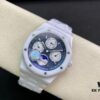 6931a8a1ccd8ab3d7af9d108 APS AP Royal Oak Series White Ceramic 26579 True Moon Phase Grande Tapisserie Dial 41mm Authentic Automatic Movement 5134 Slim 10.5mm Real Functions