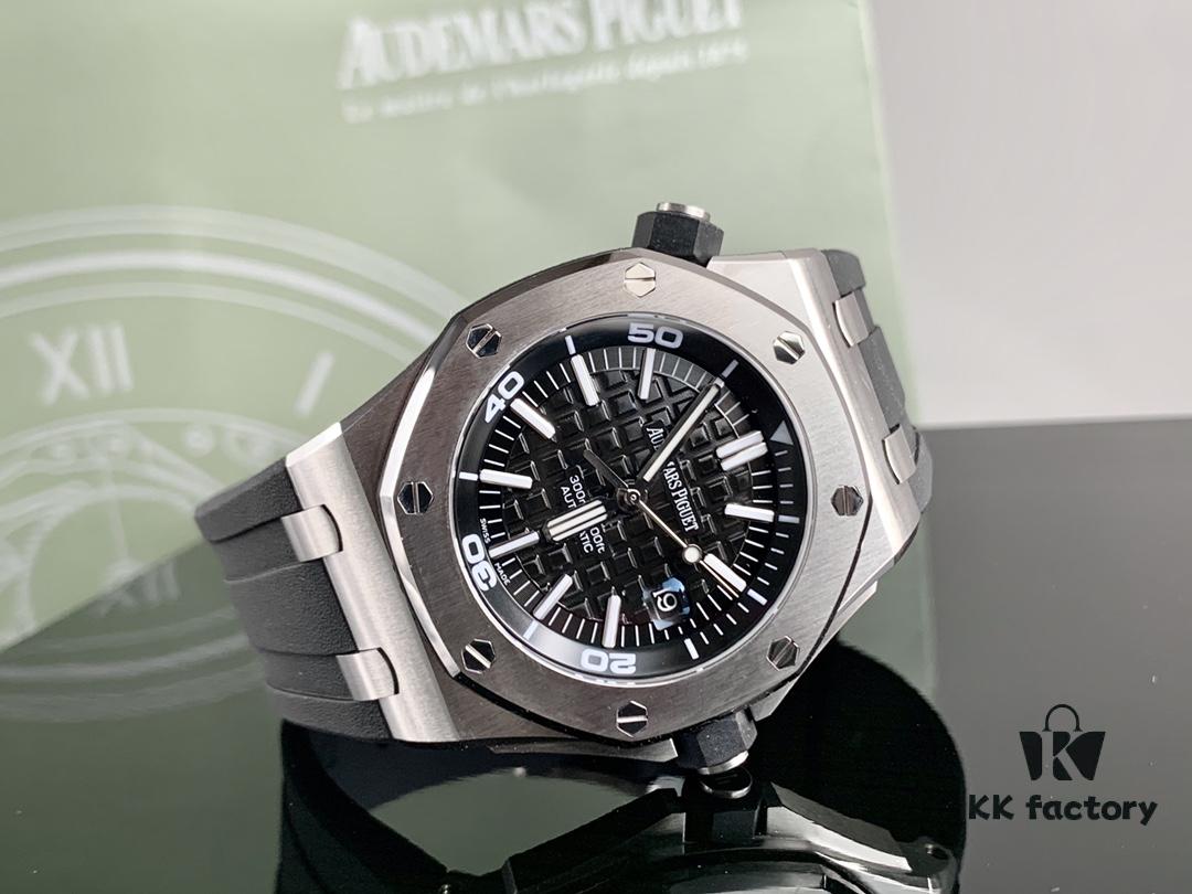6931a8a4ccd8ab3d7af9d13a Royal Oak 15710 Features the Regular Octagonal Case with Eight Decorative Screws, Exuding a Rugged and Masculine Charm