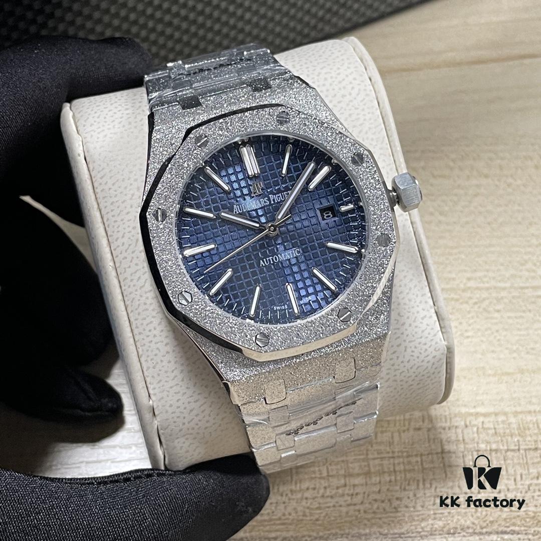 AP Royal Oak 15400 Series Basic Model Automatic Mechanical Watch with Three Hands and Date Display