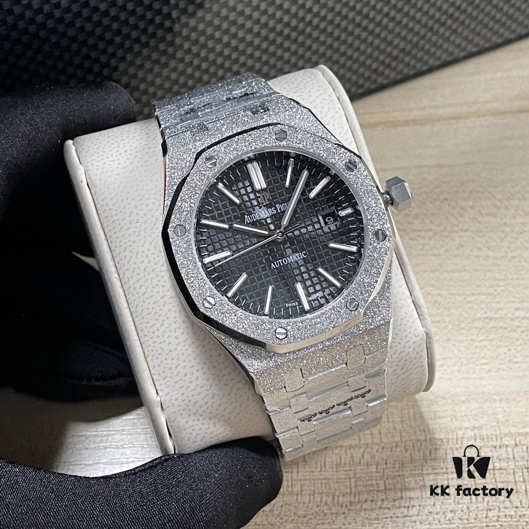 AP Royal Oak 15400 Series Basic Model Automatic Mechanical Watch with Three Hands and Date Display