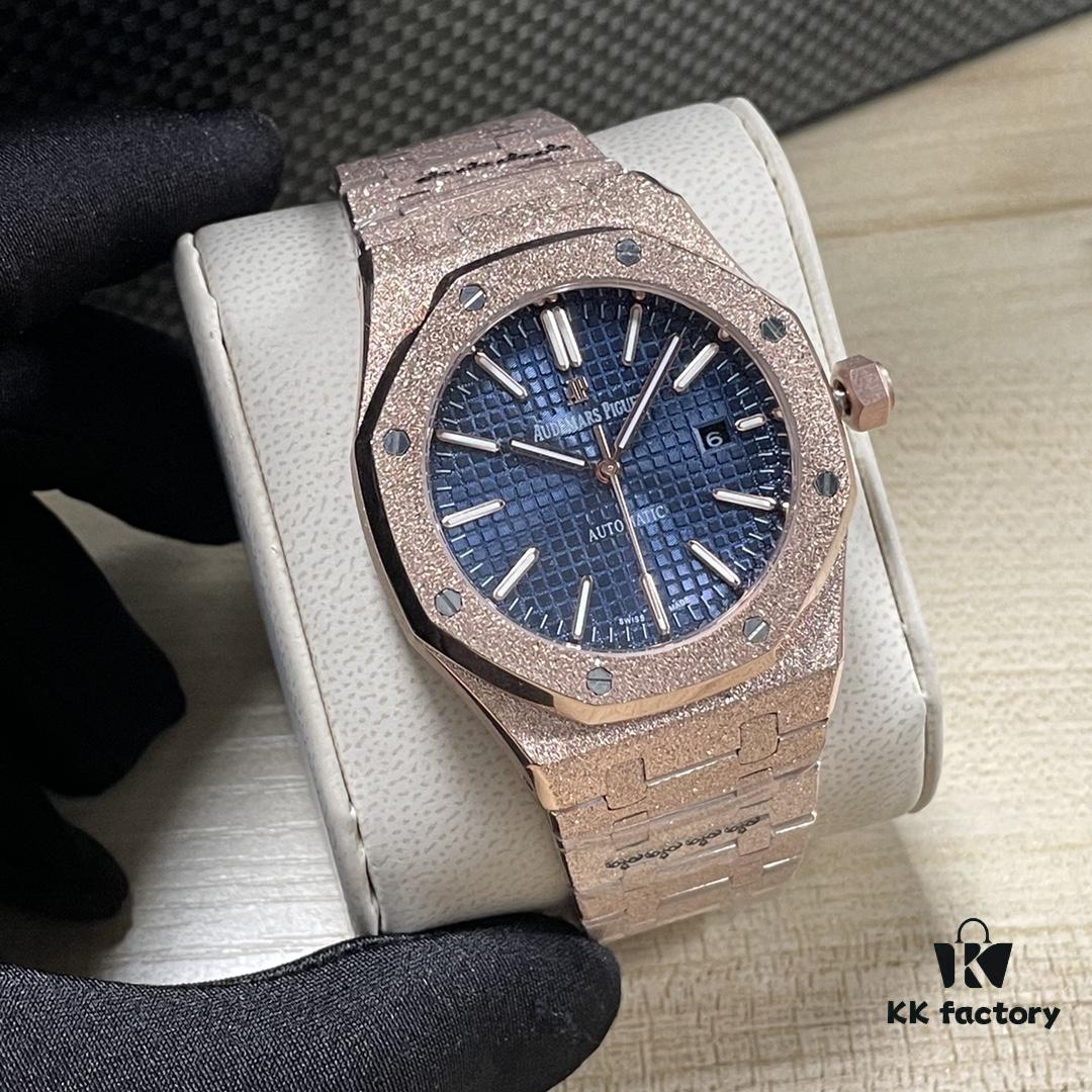 AP Royal Oak 15400 Series Basic Model Automatic Mechanical Watch with Three Hands and Date Display