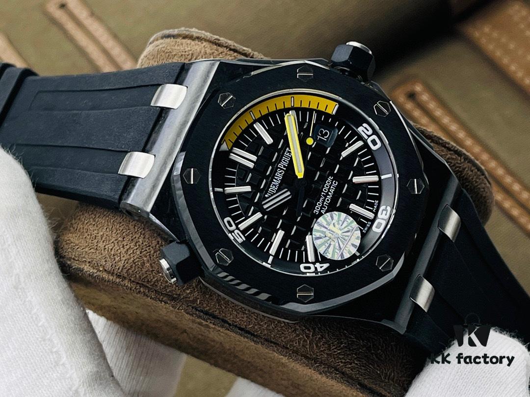 6931a8aaccd8ab3d7af9d1a5 JF Factory 2021 Top Recommendation - AP Royal Oak Offshore 15706 Carbon Fiber Case with Ceramic Bezel - Super V9 Upgraded Version