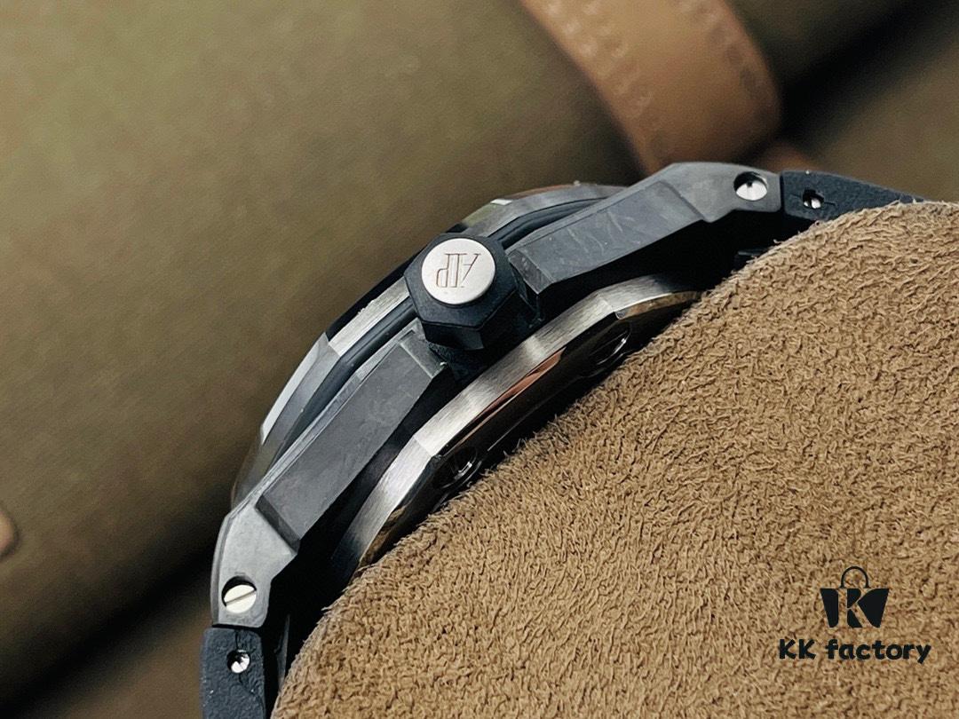 6931a8aaccd8ab3d7af9d1a8 JF Factory 2021 Top Recommendation - AP Royal Oak Offshore 15706 Carbon Fiber Case with Ceramic Bezel - Super V9 Upgraded Version