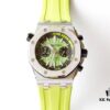 6931a8adccd8ab3d7af9d1d1 TW Premium Market's Best Replica Royal Oak Series Fruit Dial Chronograph Automatic Men's Watch Model: 26703 with Original Cal.3124 Movement, 42mm Diameter, Super-Luminous