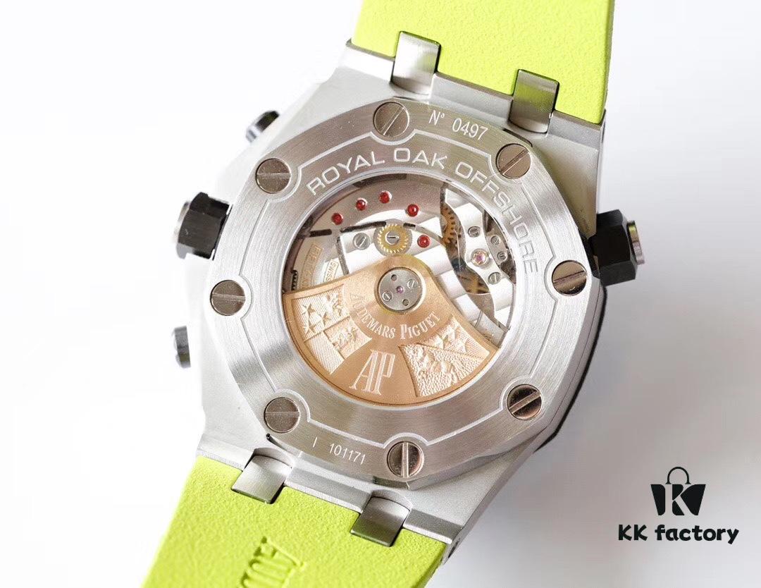6931a8adccd8ab3d7af9d1d8 TW Premium Market's Best Replica Royal Oak Series Fruit Dial Chronograph Automatic Men's Watch Model: 26703 with Original Cal.3124 Movement, 42mm Diameter, Super-Luminous
