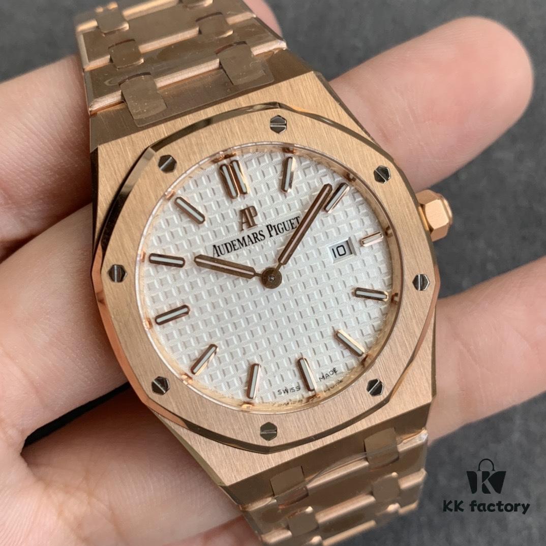6931a8b2ccd8ab3d7af9d223 JF Production Arrives AP Women's Watch Hard to Find Even at Boutiques! Royal Oak Series Ladies' Watch with Model Number 67651ST.ZZ.1261ST.01