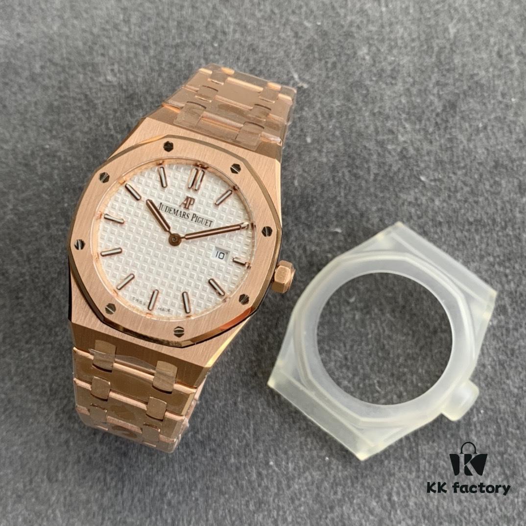 6931a8b2ccd8ab3d7af9d22a JF Production Arrives AP Women's Watch Hard to Find Even at Boutiques! Royal Oak Series Ladies' Watch with Model Number 67651ST.ZZ.1261ST.01