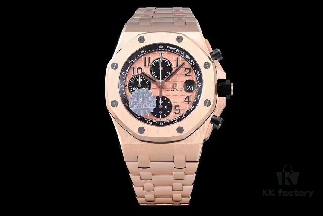 Limited Stock Arrived 🔥 JF Fine A P Royal Oak 26470 Ceramic Bezel Chronograph Series V2 Version 42mm