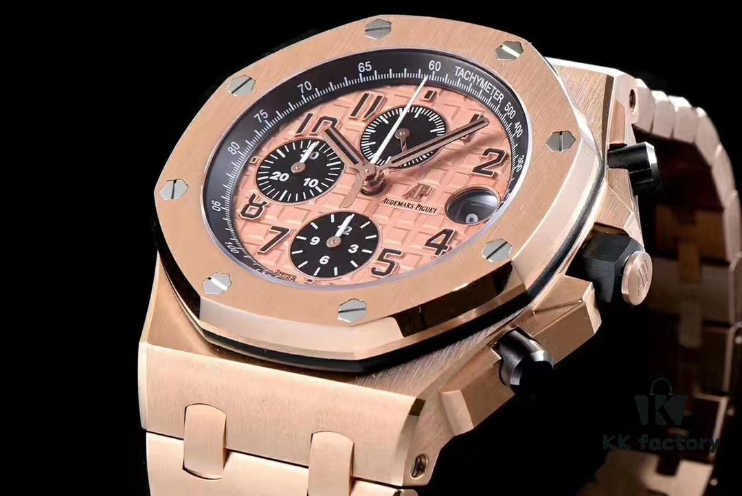 Limited Stock Arrived 🔥 JF Fine A P Royal Oak 26470 Ceramic Bezel Chronograph Series V2 Version 42mm