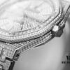 6931a8beccd8ab3d7af9d2ed TZ Royal Oak Series 15452 Men's Full Diamond Pavé Watch (New Version: Side Diamonds, Bracelet Set with Large Square Diamonds, Bar Index Markers, and Built-in Logo)