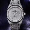 6931a8c1ccd8ab3d7af9d32a TZ Audemars Piguet Royal Oak Series 15452 Men's Full Diamond Sky-Dweller Watch with Hand-Set Moissanite
