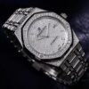 6931a8c1ccd8ab3d7af9d32c TZ Audemars Piguet Royal Oak Series 15452 Men's Full Diamond Sky-Dweller Watch with Hand-Set Moissanite