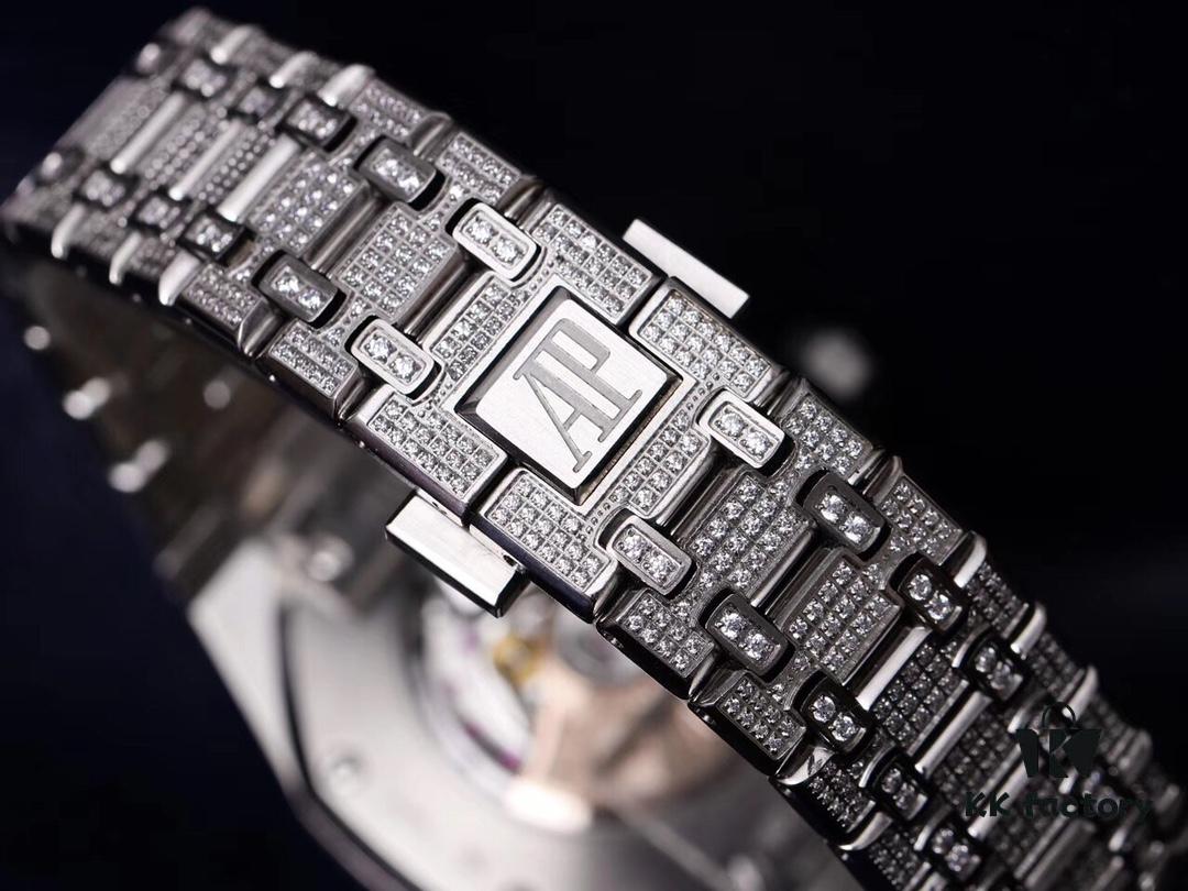 6931a8c2ccd8ab3d7af9d32f TZ Audemars Piguet Royal Oak Series 15452 Men's Full Diamond Sky-Dweller Watch with Hand-Set Moissanite