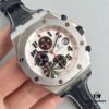 6931a8c3ccd8ab3d7af9d345 JF Fine Craftsmanship Audemars Piguet Royal Oak Offshore Series Panda Dial Chronograph Stainless Steel Bracelet Rubber Pushers Sapphire Crystal 7750 Modified with Small Seconds at 12 o'clock Position Movement 42mm