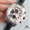 6931a8c3ccd8ab3d7af9d346 JF Fine Craftsmanship Audemars Piguet Royal Oak Offshore Series Panda Dial Chronograph Stainless Steel Bracelet Rubber Pushers Sapphire Crystal 7750 Modified with Small Seconds at 12 o'clock Position Movement 42mm