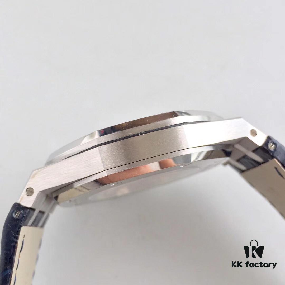 6931a8c4ccd8ab3d7af9d353 JF AP Royal Oak 15452 Full Paved Swarovski Crystal Couple Watches, Men's 41mm and Women's 37mm, Automatic Mechanical Movement Modified from Citizen 9015 Cal.3120, 316 Stainless Steel Case and Bracelet, Sapphire Crystal, Swarovski Crystals, Luminous Dial Hands, Leather Strap with Folding Clasp, 50m Water Resistance, Model MS2M-S4/5BY