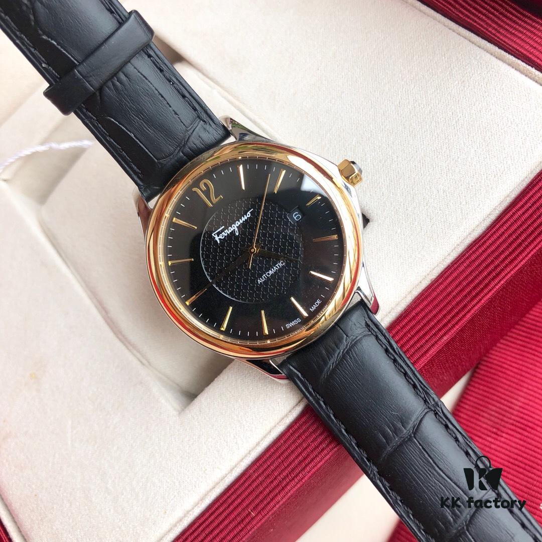 6931a8c7ccd8ab3d7af9d382 New Launch! Ferragamo New Model Automatic Mechanical Men's Watch with Original ETA2824 Movement, Sapphire Crystal, 41mm Case Diameter, Back Transparent Case Back, 50m Water Resistance, Three Colors Available