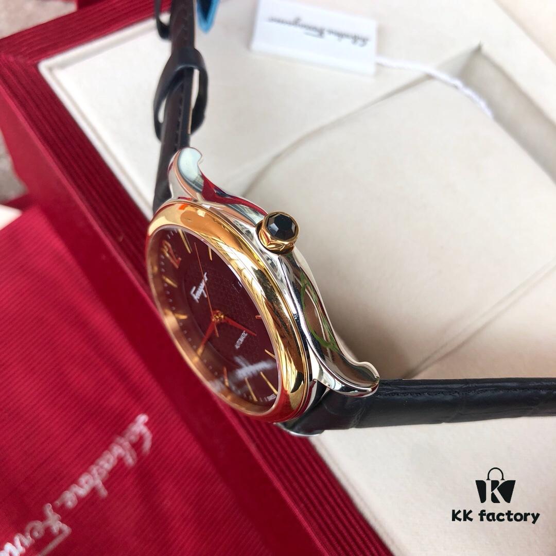 6931a8c7ccd8ab3d7af9d385 New Launch! Ferragamo New Model Automatic Mechanical Men's Watch with Original ETA2824 Movement, Sapphire Crystal, 41mm Case Diameter, Back Transparent Case Back, 50m Water Resistance, Three Colors Available