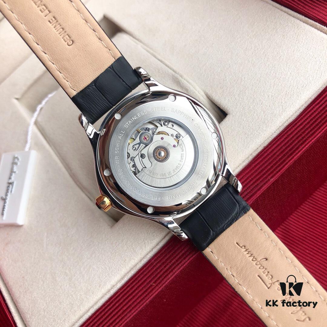 6931a8c7ccd8ab3d7af9d386 New Launch! Ferragamo New Model Automatic Mechanical Men's Watch with Original ETA2824 Movement, Sapphire Crystal, 41mm Case Diameter, Back Transparent Case Back, 50m Water Resistance, Three Colors Available