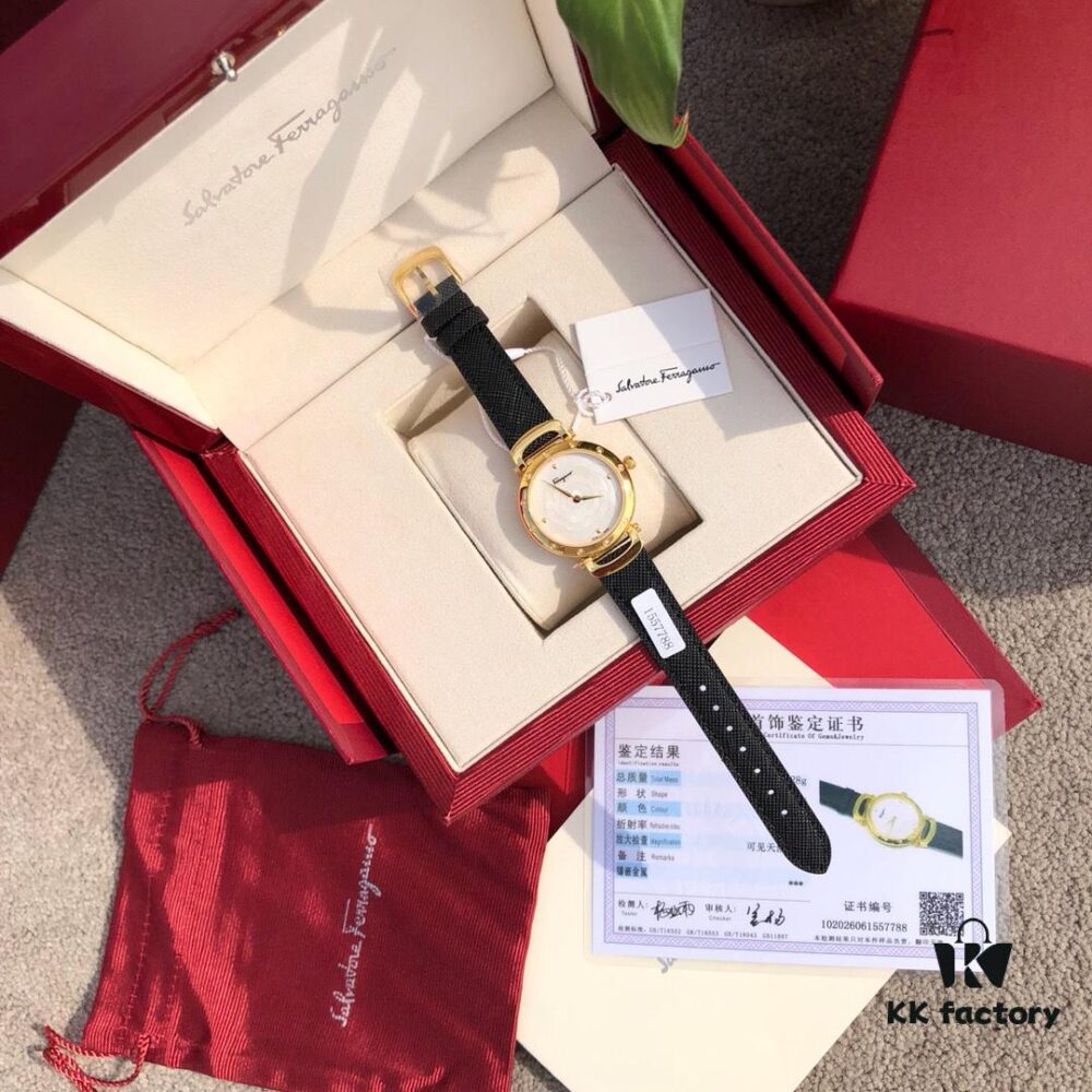 6931a8c7ccd8ab3d7af9d388 Exclusive New Arrival Ferragamo STYLE Series Diamond-Paved Ladies' Quartz Watch with 12 Genuine 1.0vs Diamonds