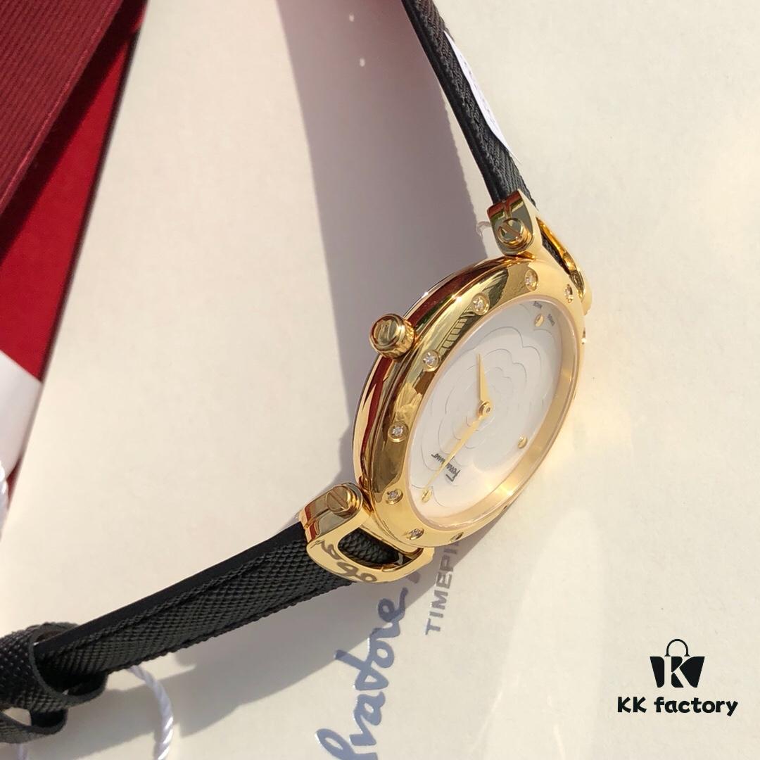 6931a8c7ccd8ab3d7af9d38e Exclusive New Arrival Ferragamo STYLE Series Diamond-Paved Ladies' Quartz Watch with 12 Genuine 1.0vs Diamonds