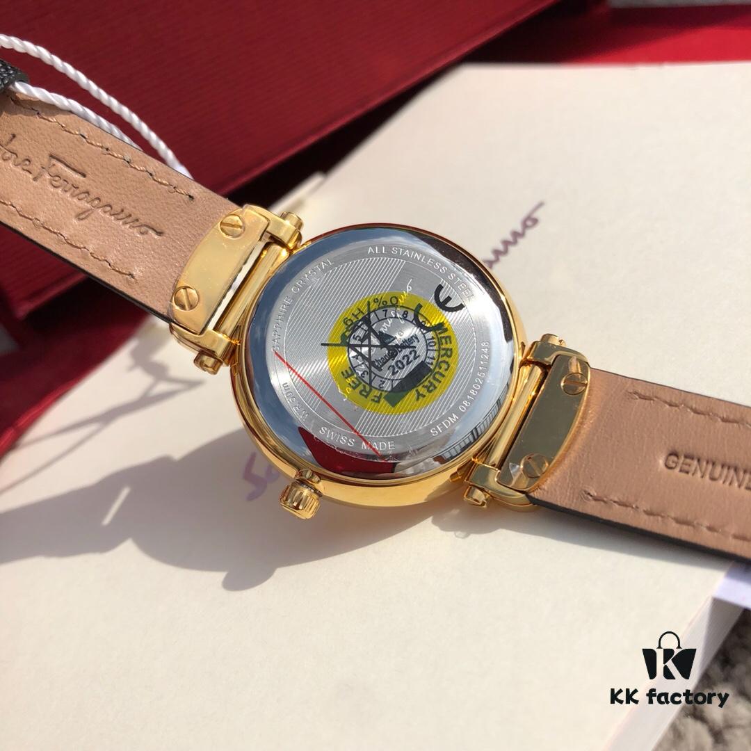 6931a8c7ccd8ab3d7af9d38f Exclusive New Arrival Ferragamo STYLE Series Diamond-Paved Ladies' Quartz Watch with 12 Genuine 1.0vs Diamonds