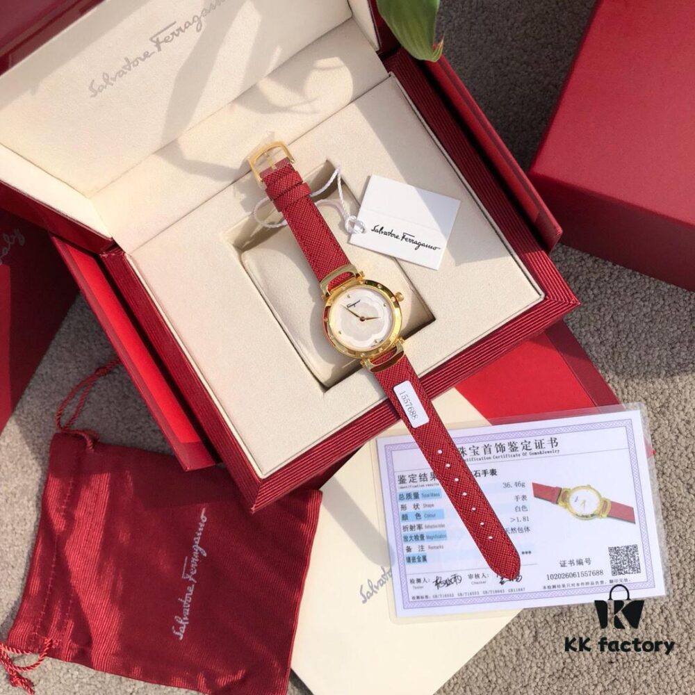 6931a8c7ccd8ab3d7af9d391 Exclusive New Arrival, Ferragamo STYLE Series Diamond-Paved Ladies' Quartz Watch with Genuine Diamonds