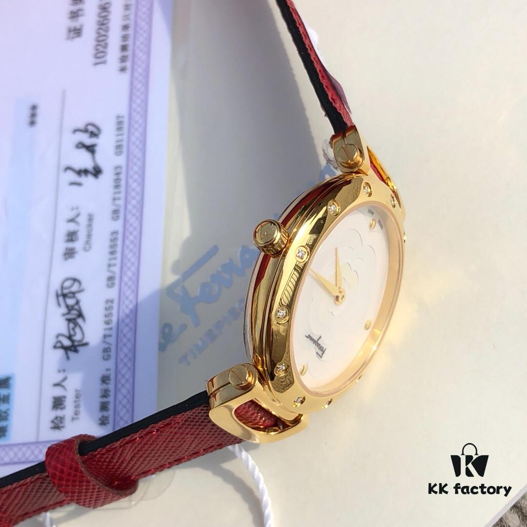 6931a8c8ccd8ab3d7af9d398 Exclusive New Arrival, Ferragamo STYLE Series Diamond-Paved Ladies' Quartz Watch with Genuine Diamonds