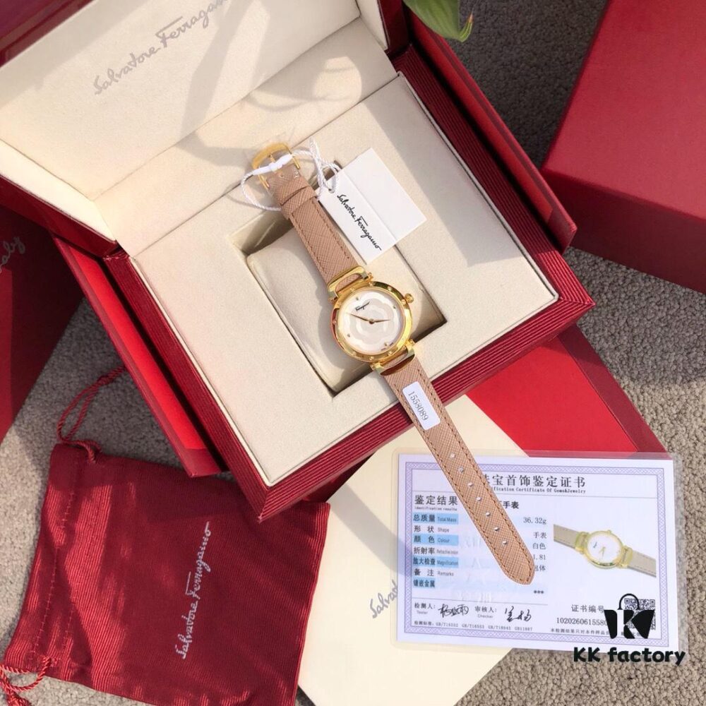 6931a8c8ccd8ab3d7af9d39a Exclusive New Arrival Ferragamo STYLE Series Diamond-Paved Ladies' Quartz Watch, 12 Genuine 1.0 vs-Grade Diamonds