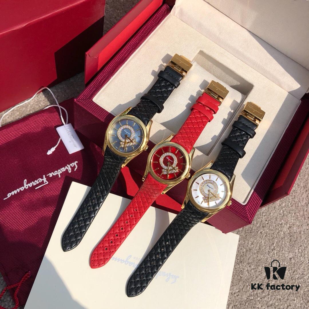 6931a8c9ccd8ab3d7af9d3a3 Exclusive Model, Special Channel Product, Authenticity Guaranteed with Tenfold Compensation for Counterfeit, Limited Stock Available. Salvatore Ferragamo Quartz Women's Watch, 33mm Case Diameter, Anti-Reflective Sapphire Crystal