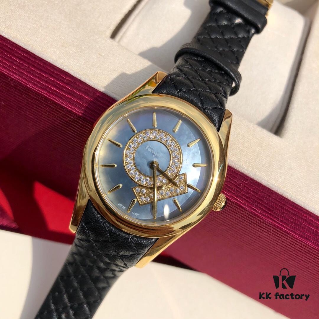 6931a8c9ccd8ab3d7af9d3a6 Exclusive Model, Special Channel Product, Authenticity Guaranteed with Tenfold Compensation for Counterfeit, Limited Stock Available. Salvatore Ferragamo Quartz Women's Watch, 33mm Case Diameter, Anti-Reflective Sapphire Crystal