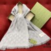 6931a8d6ccd8ab3d7af9d3b7 Classic Upgrade - Gray GUCI Double-Sided Jacquard Wool Scarf