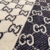 6931a8d9ccd8ab3d7af9d3e8 GUCCI Double-Sided Wool Scarf Classic Small Double G Logo, Khaki and Coffee Color Combination, Unisex Design