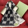 6931a8d9ccd8ab3d7af9d3ec Gucci Unisex Wool Jacquard Scarf with Metallic Thread, Three Colors Available