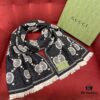 6931a8d9ccd8ab3d7af9d3ed Gucci Unisex Wool Jacquard Scarf with Metallic Thread, Three Colors Available