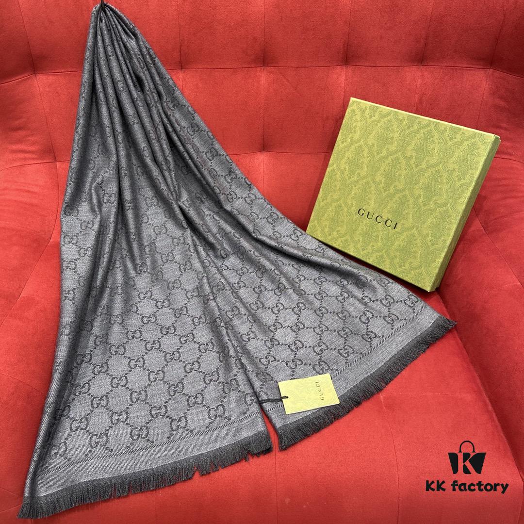 6931a8daccd8ab3d7af9d406 Classic Upgrade - Black Gray | GUCCI This is the Original Divine Aesthetic Design, So Elegant and Generous, Exceptionally Valuable, Double-Sided 3D Jacquard Technique, Wearable on Both Sides, 100% Wool, Extremely Soft, Non-Irritating to Skin, 48cm*180cm