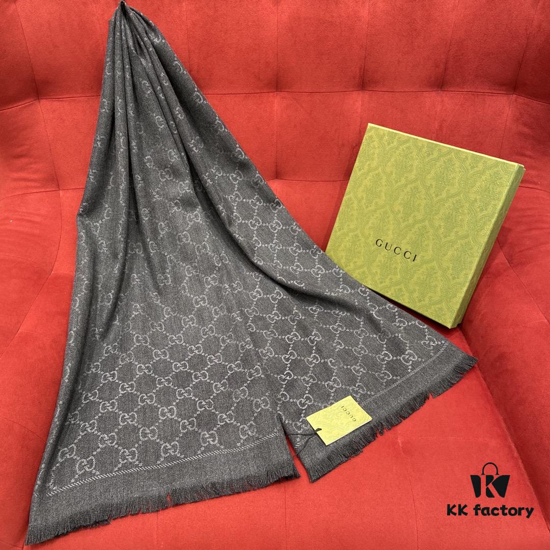 6931a8daccd8ab3d7af9d407 Classic Upgrade - Black Gray | GUCCI This is the Original Divine Aesthetic Design, So Elegant and Generous, Exceptionally Valuable, Double-Sided 3D Jacquard Technique, Wearable on Both Sides, 100% Wool, Extremely Soft, Non-Irritating to Skin, 48cm*180cm