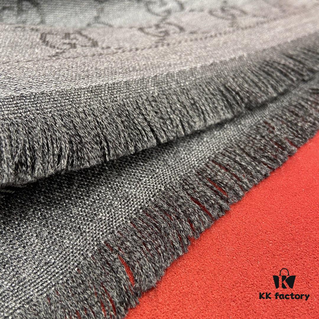 6931a8dbccd8ab3d7af9d40d Classic Upgrade - Black Gray | GUCCI This is the Original Divine Aesthetic Design, So Elegant and Generous, Exceptionally Valuable, Double-Sided 3D Jacquard Technique, Wearable on Both Sides, 100% Wool, Extremely Soft, Non-Irritating to Skin, 48cm*180cm