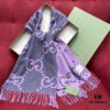 6931a8dcccd8ab3d7af9d423 Gray Pink GUCCI Double-Sided Large Tassel Scarf – 100% Cashmere, Extremely Soft and Skin-Friendly, Luxurious and Elegant Unisex Scarf, 45*200CM