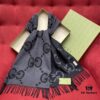 6931a8ddccd8ab3d7af9d42c Charcoal Gray GUCI Double-Sided Large Tassel Scarf – 100% Cashmere, Exceptionally Soft and Skin-Friendly, Luxurious and Elegant Unisex Design, 45*200cm