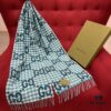 6931a8ddccd8ab3d7af9d433 GUCCI Check Two-Tone Fringe Scarf
