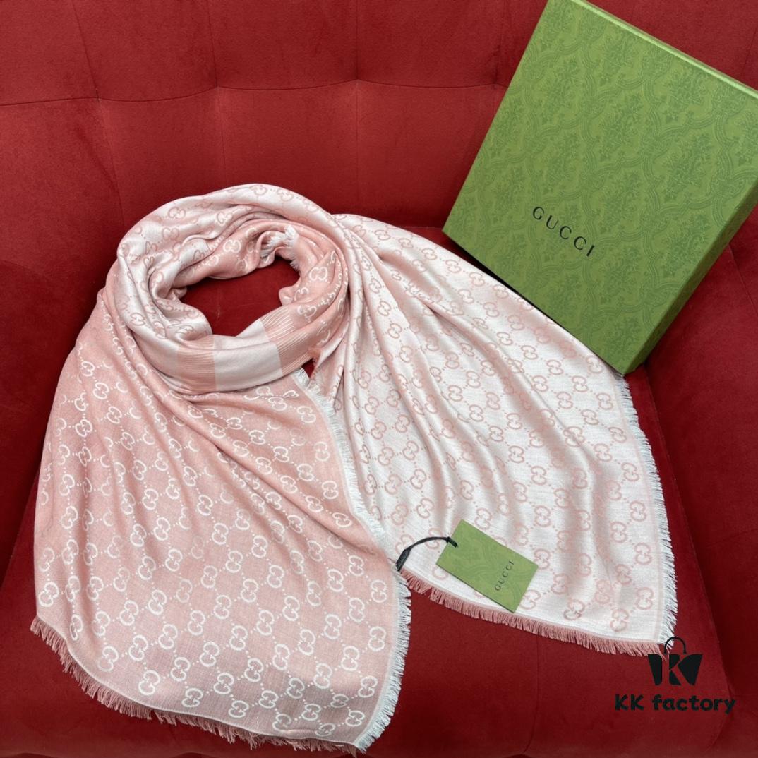6931a8deccd8ab3d7af9d43f New Arrival - GUCCI Classic Style Scarf, 80% Wool and 20% Mulberry Silk, 140*140CM