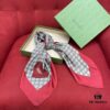 6931a8deccd8ab3d7af9d447 Gucci Red Silk Scarf with Shiny Heart and Classic Monogram, Elegant and Versatile, 100% Silk, 90*90cm