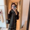 GG Pattern Fabric with Stylish Letter Design