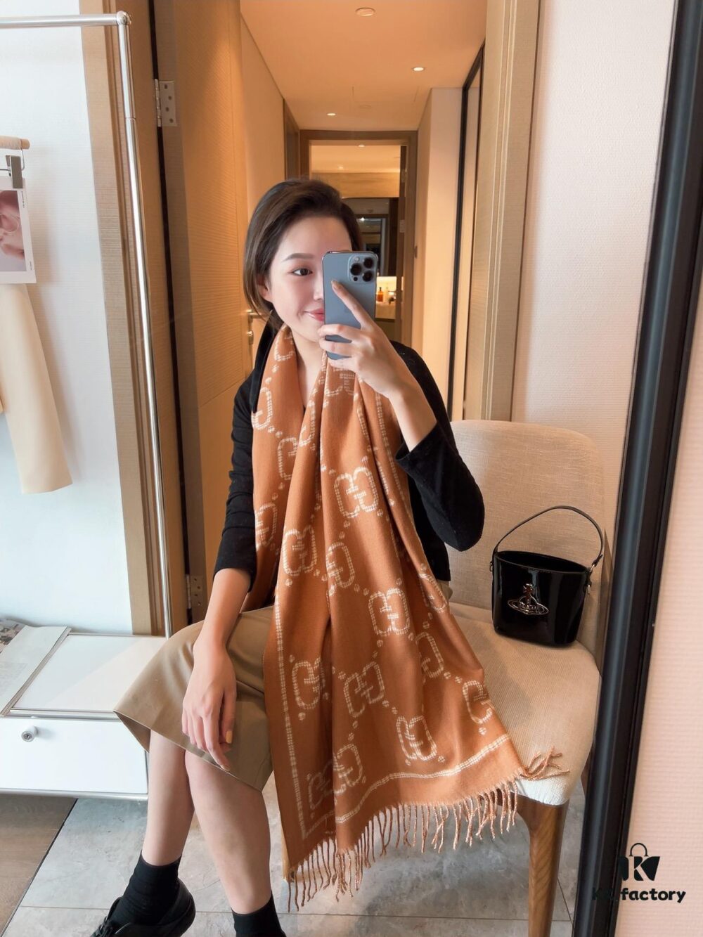 6931a8e0ccd8ab3d7af9d460 Gucci Classic Two-Tone Twill Scarf - Premium Quality, New 2022 Colors, Core-Spun Yarn